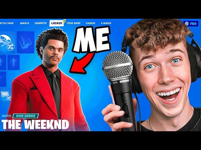 Using FAMOUS Singers to WIN Fashion Show! (Fortnite)