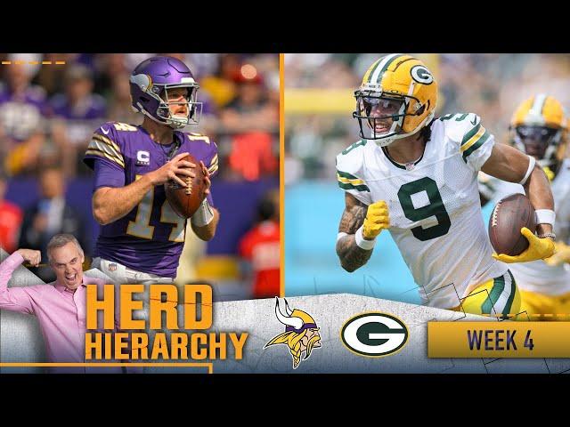 Herd Hierarchy: Steelers miss cut, Vikings, Packers climb up Colin's Top 10 of Week 4 | THE HERD