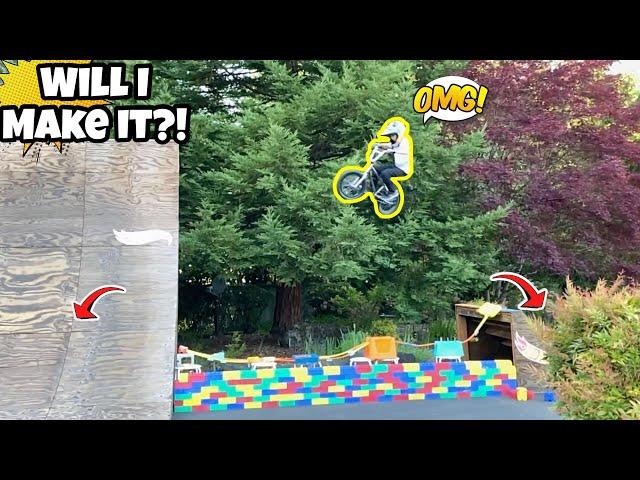 HUGE BMX Gap Jump Challenge! *Sketchy!*