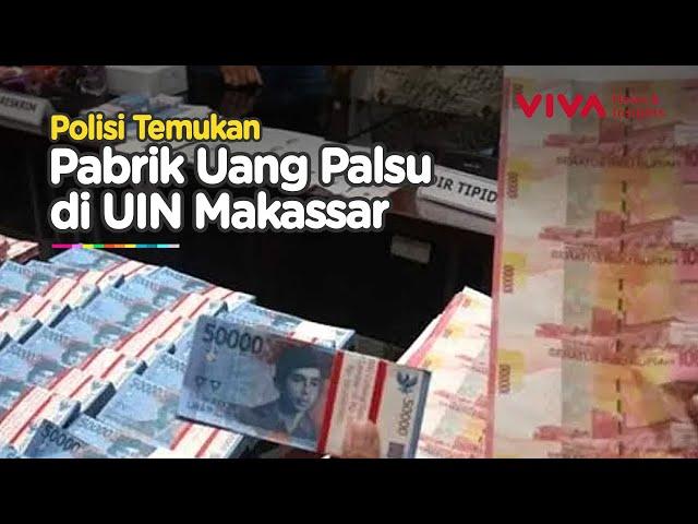 Detik-detik Pabrik Uang Palsu di UIN Makassar Digeledah