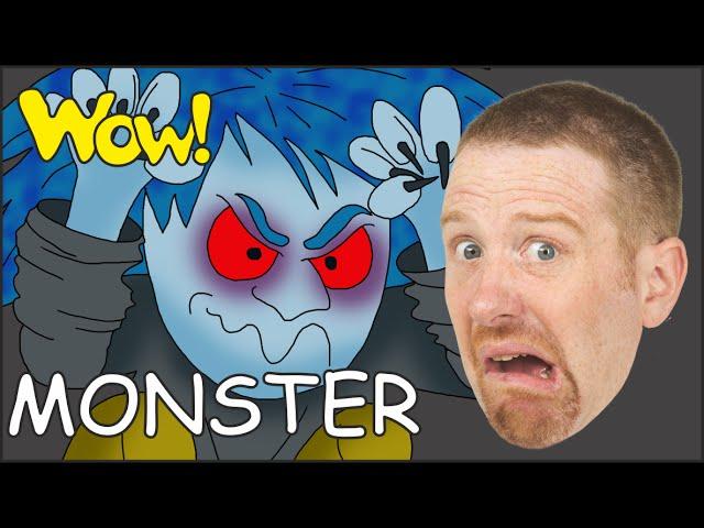 Monster for Kids | Songs for Children with Steve and Maggie from Wow English TV | Rhymes Song