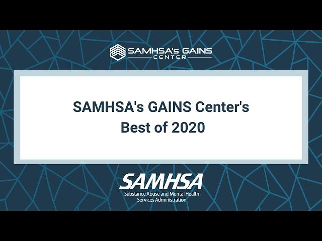 SAMHSA's GAINS Center's Best of 2020