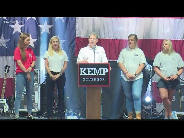 Georgia Gov. Brian Kemp campaigns for reelection as challenger David Perdue aims to defeat him