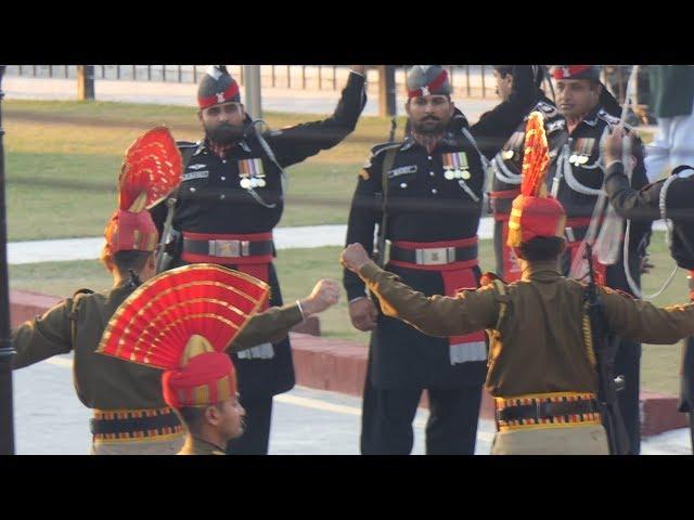 INDIAN BSF Vs PAKISTAN Rangers Parade Ceremony at Wagah Attari Border Video in 4k ultra Hd