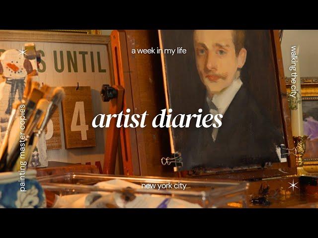 finding my voice in art again  walking through new york city, artist diaries, cozy art vlog