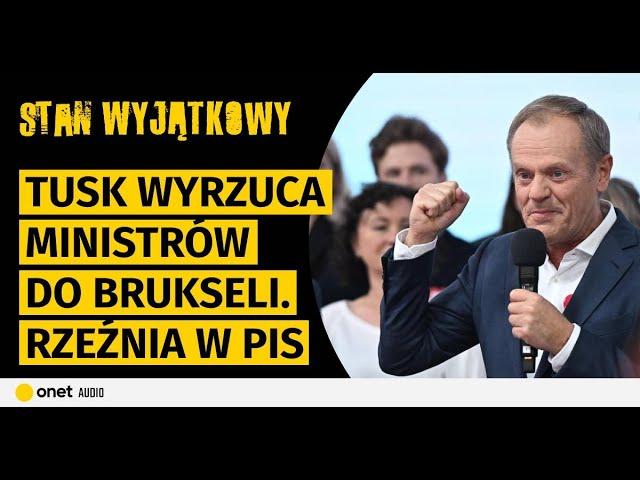 Rzeźnia w PiS. Tusk wyrzuca ministrów do Brukseli. Joński robi z Kamińskiego alkoholika