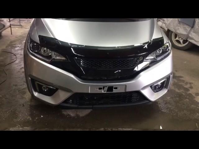 Покраска решетки Mugen Honda Fit Hybrid 2015 GK, GP