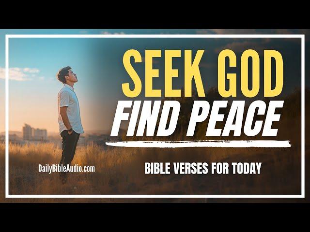When You Seek God, You Find His Peace | Blessed Morning Bible Verses For Today