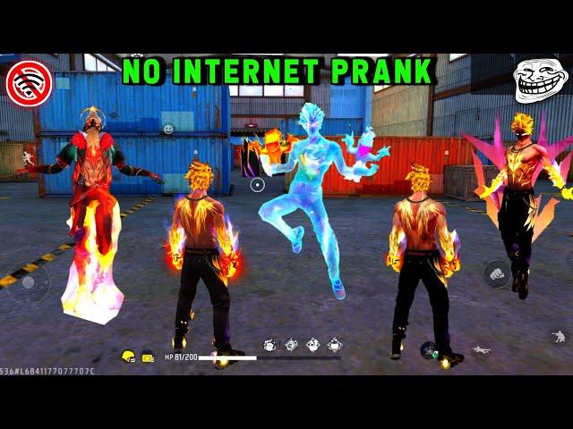 No Internet Prank  With New Paradox Legendry Bundle 999+ Prank  Garena Free Fire  Y GAMING