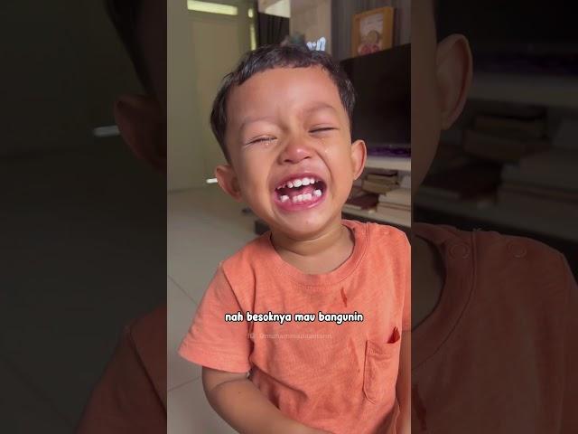 BAYI NANGIS HISTERIS GAK DIBANGUNIN SAHUR