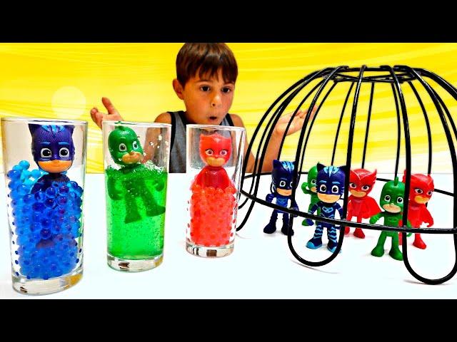 Los clones de los Héroes en pijama. Juguetes PJ Masks en español. Vídeos para niños