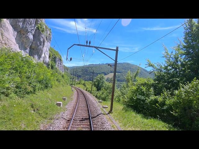  4K  Porrentruy - Delémont - Basel cab ride [07.2022] Jura Führerstandsmitfahrt