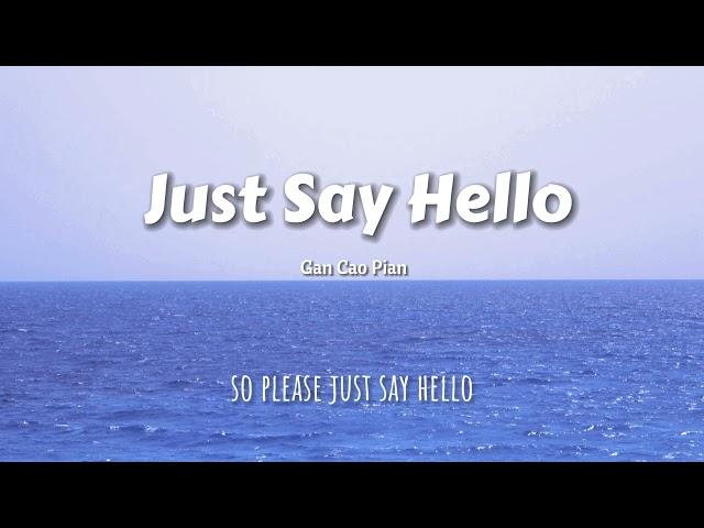 Just Say Hello (Acoustic) Official Lyric Video