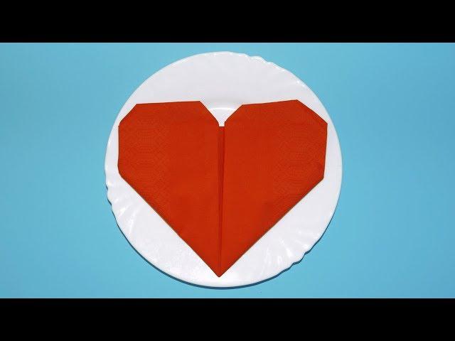 Сердце из салфетки | Napkin heart 