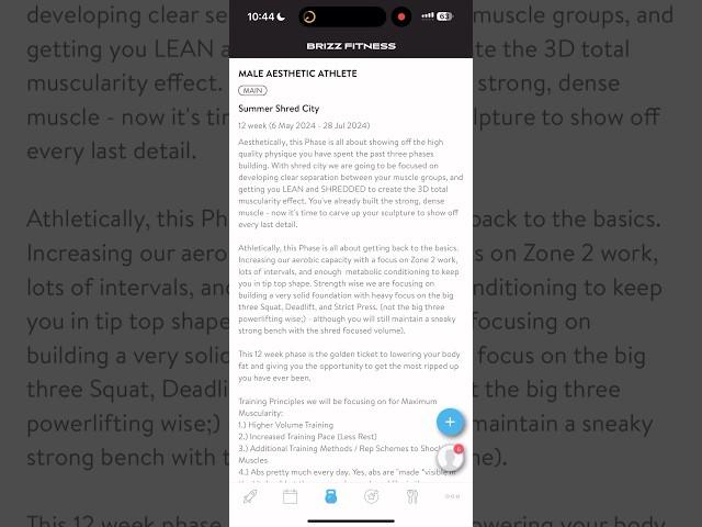 How to Access Your Training Program and Read Your Current Phase Program Overview on Trainerize