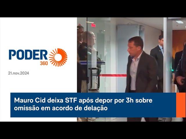 Mauro Cid deixa STF após depor por 3h sobre omissão em acordo de delação