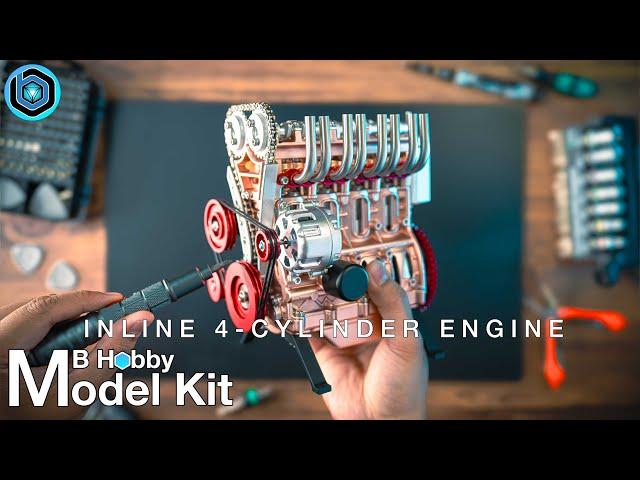 Build a TOYOTA 4 Cylinder Mini Engine Kit ASMR | Speed Build | Stirlingkit