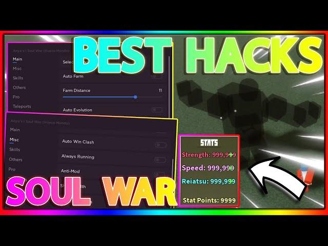 Roblox Soul War Hack  OP AUTOFARM HACK - INSTA KILL HOLLOWS - ANTI STUN  Soul War Script Gui