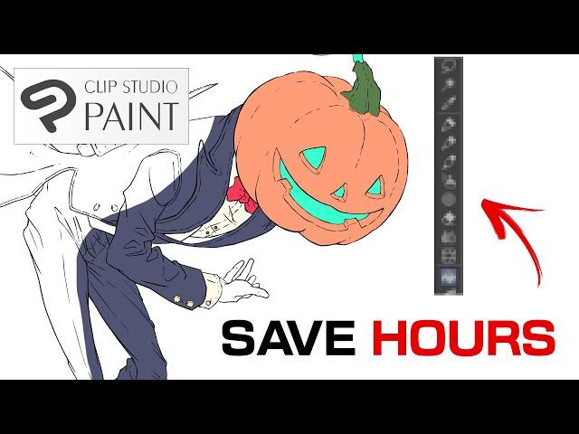 Clip Studio Paint - Fill your ENTIRE LINEART in a snap