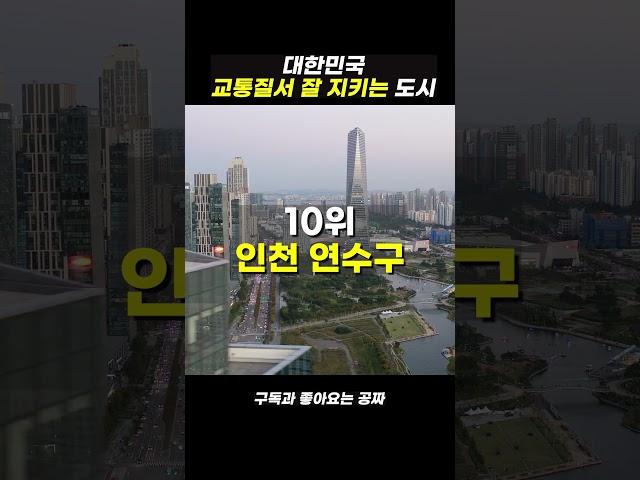 대한민국 교통질서 최고 도시는?