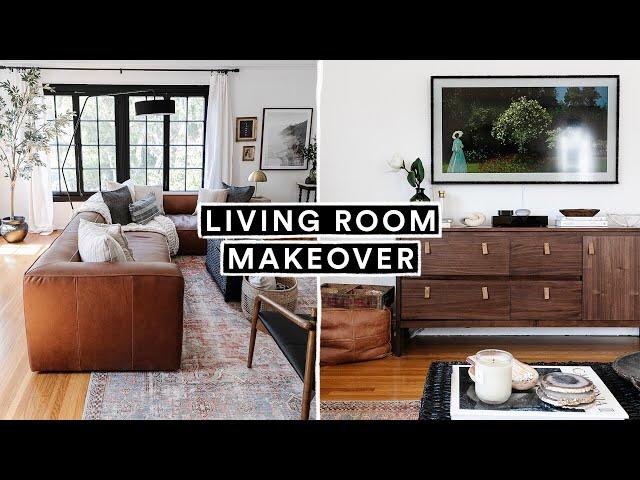 EXTREME LIVING ROOM MAKEOVER + DIY Decor Hacks (From Start to Finish)