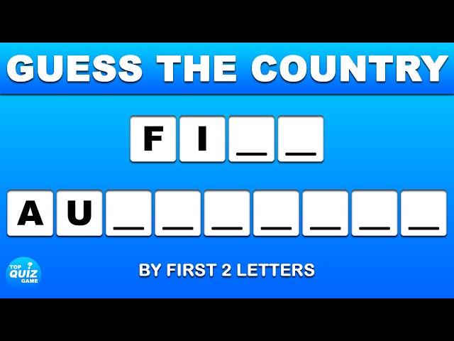 Guess The Countries In Oceania By First 2 Letters - Quiz Guess The Country