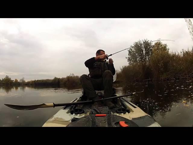 Kayak fishing for Pike - Feelfree Lure 11.5 - savage gear soft 4 play