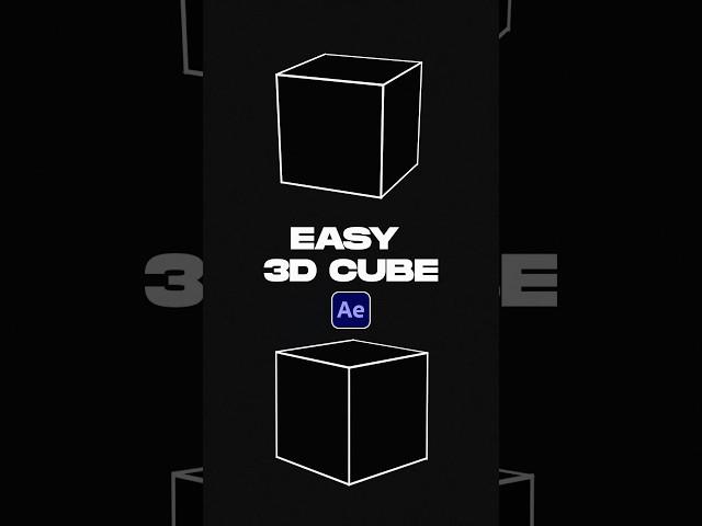 Use This Easy 3D Cube Effect in After Effects #tutorial