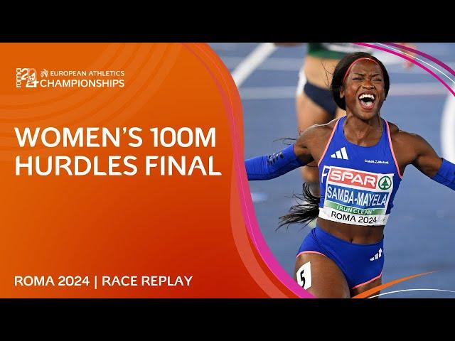 FASTEST time by a European this CENTURY!  100m hurdles final replay | Roma 2024