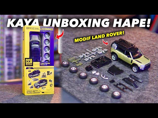 KAYA UNBOXING HAPE! MODIF DIECAST LAND ROVER DEFENDER JADI JAUH LEBIH GAGAH!