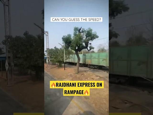 GUESS THE SPEED ? Rajdhani Express in Fast & Furious Mood  #rajdhaniexpress #trains