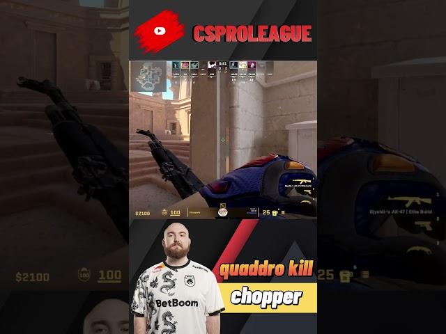 chopper quaddro kill #cs2 #faceit #shorts