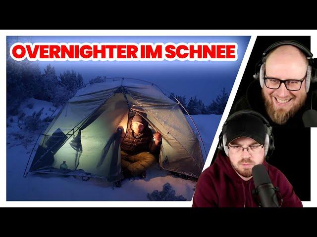 WINTER Übernachtung in den BERGEN | Zelten im Schnee | NATURENSÖHNE reagieren