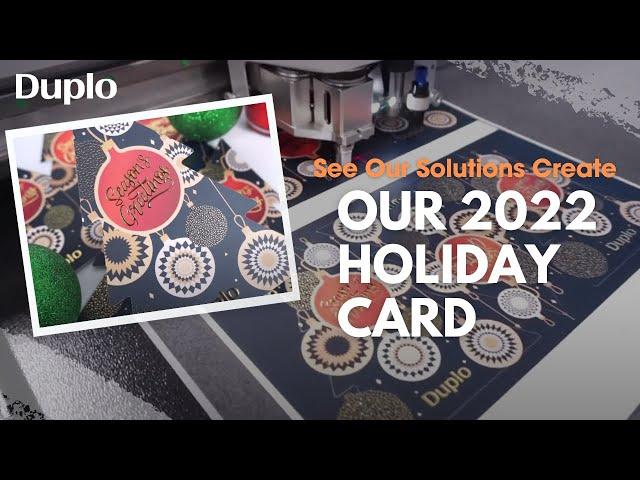 Making Our 2022 Duplo Holiday Card with Die Cut
