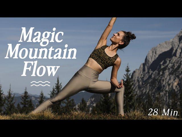 Yoga Ganzkörper Flow für alle Level | Kraft, Klarheit, Balance | 28 Min. Magic Mountain Flow ️