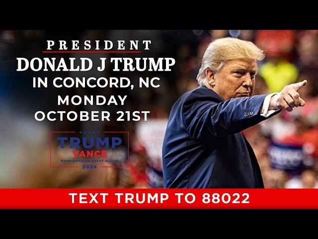 LIVE: President Trump in Concord, NC