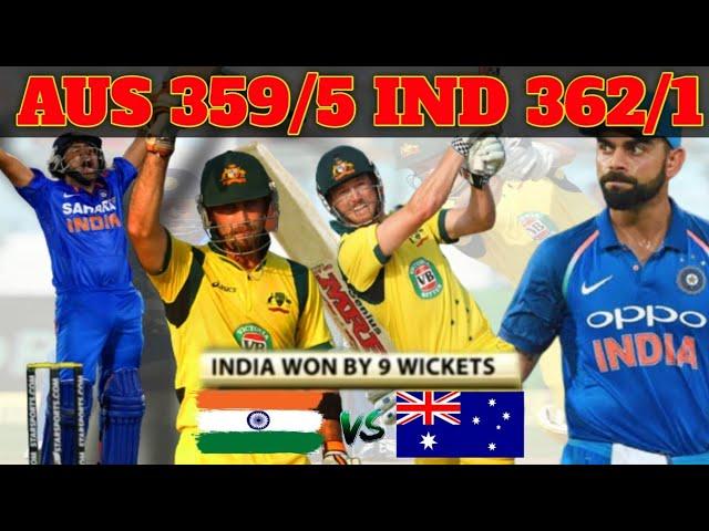 India Chase Down 362-1 - India vs Australia 2nd ODI 2013 Highlights