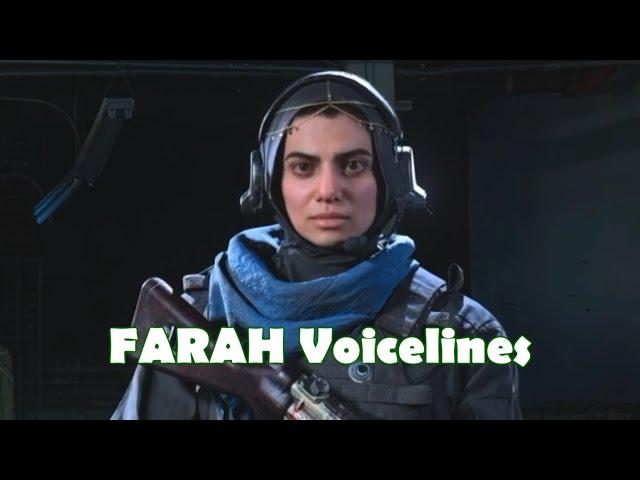 Call of Duty: Warzone - Operator "Farah" Voicelines