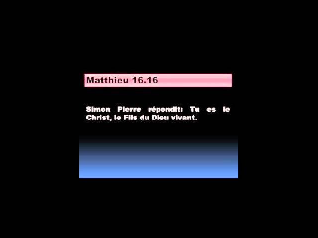 Evangeliste Telor -- Matthieu 16