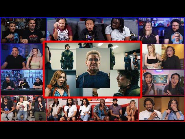 Youtubers React To Homelander Kill Webweaver | The Boys S4 Ep 7 Web Weaver Reaction Compilation