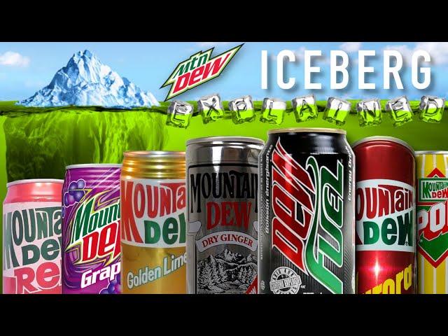 Mtn Dew Flavor Iceberg - From Most To Least Known