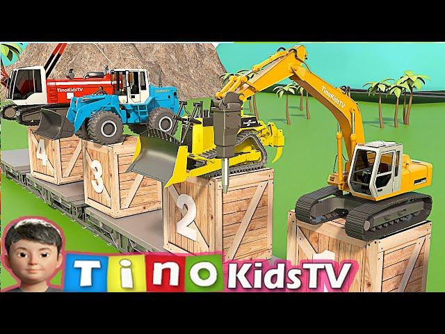 Construction Vehicles Assembly Show - Trucks for Kids | Excavator, Cement Truck, Bulldozer etc.