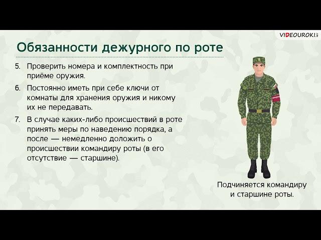 Общевоинские уставы.Суточный наряд