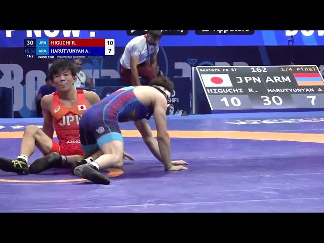 Rei HIGUCHI (JPN) vs. Arsen HARUTYUNYAN (ARM) | Seniors World Championships 2023 | Quarter Final | F