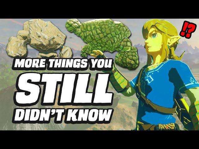 18 MORE Things You STILL Didn't Know In Zelda Breath Of The Wild