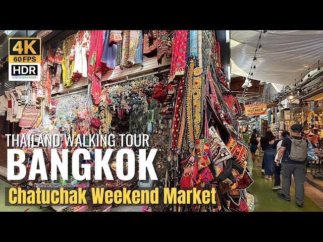 [BANGKOK] Chatuchak Weekend Market "Strolling The World's LARGEST Outdoor Market"| Thailand [4K HDR]
