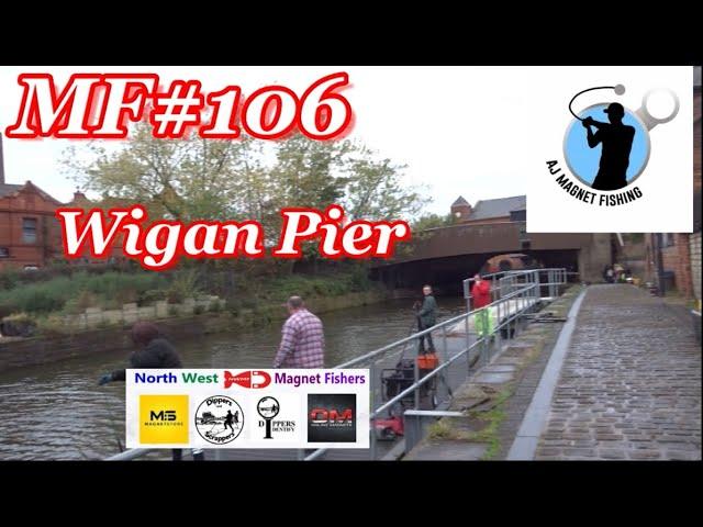 Magnet Fishing #106. WIGAN PIER What Was Found? #MagnetFishing Wigan Pier. North West Magnet fishers