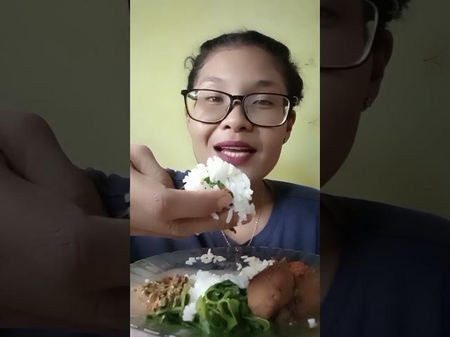 Spicy Sensations: Mukbang with Sambel Ebi️#shorts #short #asmr #mukbang