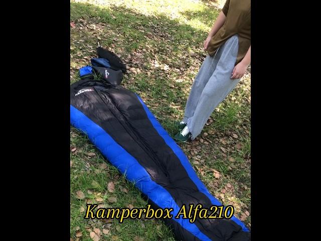 Kamperbox Alfa210 sleeping bag Find us on Temu/Aliexpress/TikTok/Shein #camping #sleepingbag