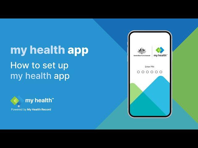 my health app - how to set up my health app